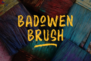 Badowen Brush: A Premium Display Font for Editorial Design