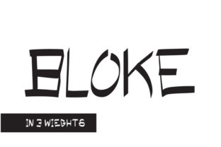 Bloke: A Bold Display Font for Crafters