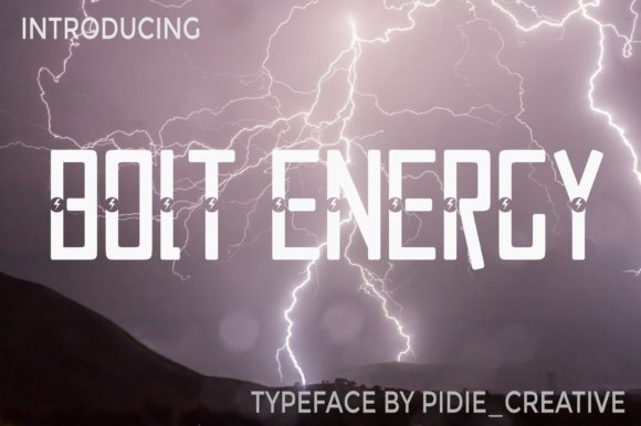 Bolt Electric: A Modern Display Font for Crafters
