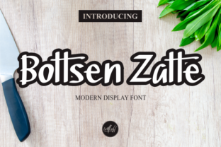Bottsen Zatte: A Bold Display Font for Editorial Design