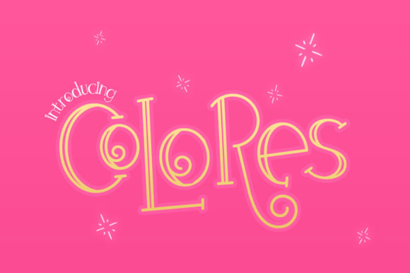 Colores: A Whimsical Display Font for Small Business Branding