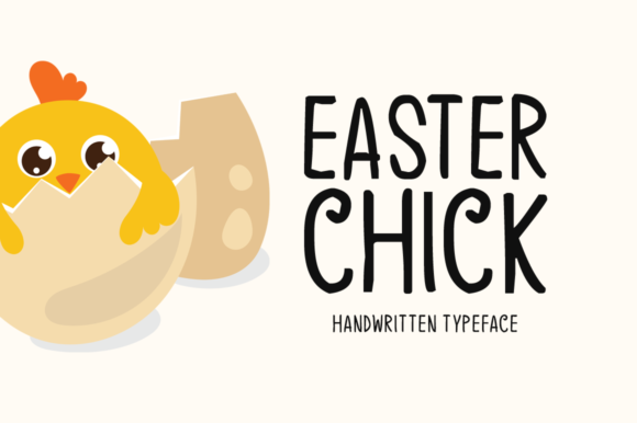 Easter Chick: A Playful Display Font for Editorial Design