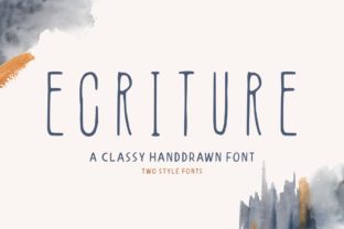 Ecriture: A Raw Display Font for Editorial Design