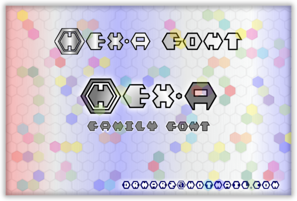Hex-a: A Joyful Decorative Font for Small Business
