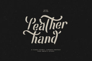 Leatherhand: A Premium Display Font for Crafters