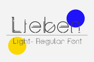 Lieben: A Modern Display Font for Editorial Design