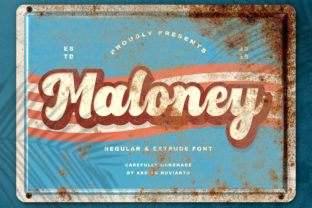 Maloney: A Retro Display Font for Web Design