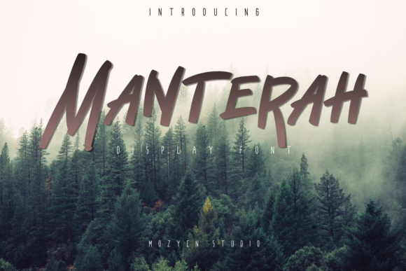 Manterah: A Bold Display Font for Campaigns