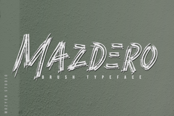 Mazdero: A Rough Textured Display Font Review