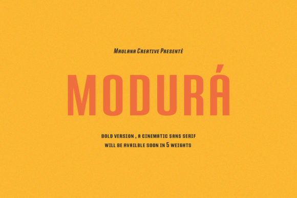 Modura: A Modern Sans Serif Font for Editorial Design