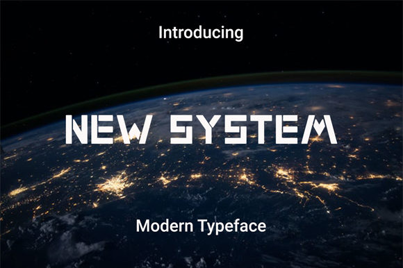 New System: A Modern Display Font for Editorial Design