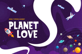 Planet Love: A Playful Display Font for Editorial Design