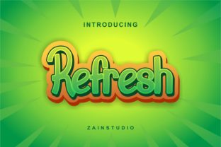 Refresh: A Cute Display Font for Your Brand