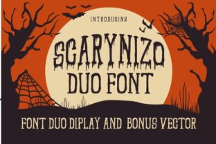 Scarynizo: A Creepy Display Font for Horror Crafts