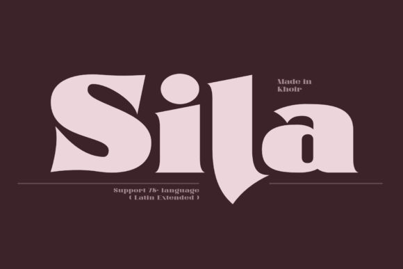 Sila: A Bold Serif Font for Memorable Branding