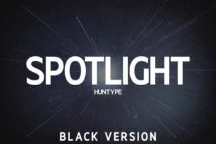 Spotlight Black: A Versatile Sans Serif for Crafters