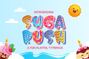 Suga Rush: A Playful Display Font for Web Design