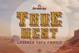 True West: A Wild West Display Font for Bold Branding