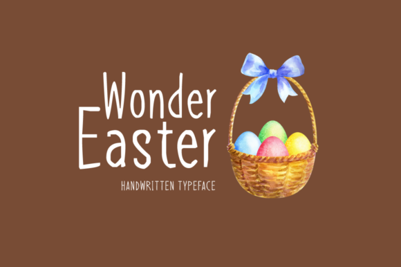 Wonder Easter: A Handwritten Display Font for Editorial Design