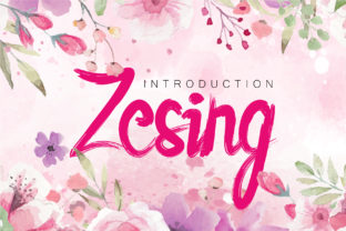 Zesing: A Charming Script Font for Crafters